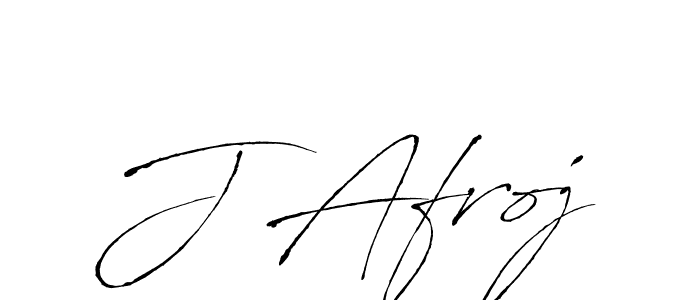 Create a beautiful signature design for name J Afroj. With this signature (Antro_Vectra) fonts, you can make a handwritten signature for free. J Afroj signature style 6 images and pictures png