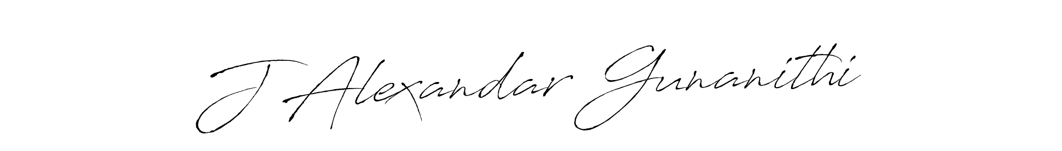 How to Draw J Alexandar Gunanithi signature style? Antro_Vectra is a latest design signature styles for name J Alexandar Gunanithi. J Alexandar Gunanithi signature style 6 images and pictures png