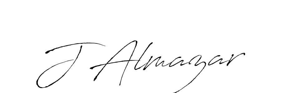Design your own signature with our free online signature maker. With this signature software, you can create a handwritten (Antro_Vectra) signature for name J Almazar. J Almazar signature style 6 images and pictures png