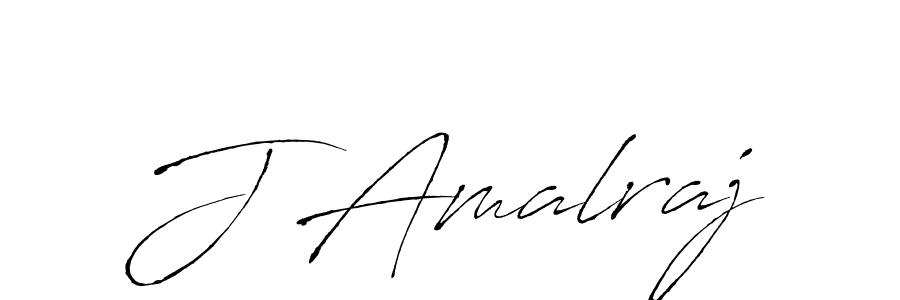 Make a beautiful signature design for name J Amalraj. With this signature (Antro_Vectra) style, you can create a handwritten signature for free. J Amalraj signature style 6 images and pictures png