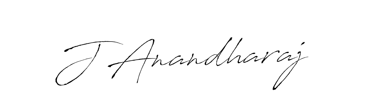 Make a beautiful signature design for name J Anandharaj. With this signature (Antro_Vectra) style, you can create a handwritten signature for free. J Anandharaj signature style 6 images and pictures png