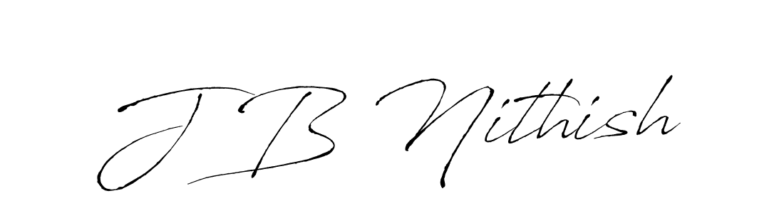 Similarly Antro_Vectra is the best handwritten signature design. Signature creator online .You can use it as an online autograph creator for name J B Nithish. J B Nithish signature style 6 images and pictures png