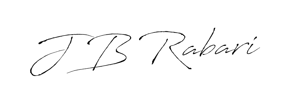 The best way (Antro_Vectra) to make a short signature is to pick only two or three words in your name. The name J B Rabari include a total of six letters. For converting this name. J B Rabari signature style 6 images and pictures png