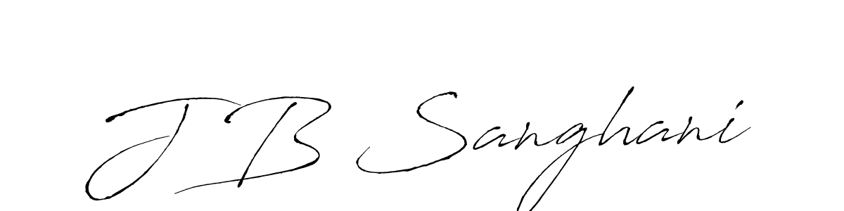 Also we have J B Sanghani name is the best signature style. Create professional handwritten signature collection using Antro_Vectra autograph style. J B Sanghani signature style 6 images and pictures png