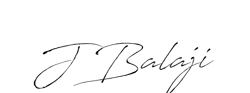 Create a beautiful signature design for name J Balaji. With this signature (Antro_Vectra) fonts, you can make a handwritten signature for free. J Balaji signature style 6 images and pictures png