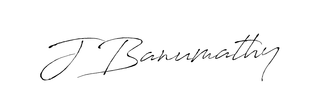 Antro_Vectra is a professional signature style that is perfect for those who want to add a touch of class to their signature. It is also a great choice for those who want to make their signature more unique. Get J Banumathy name to fancy signature for free. J Banumathy signature style 6 images and pictures png