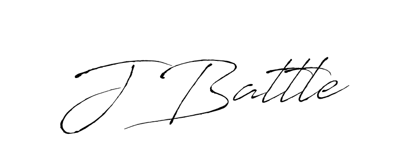 Create a beautiful signature design for name J Battle. With this signature (Antro_Vectra) fonts, you can make a handwritten signature for free. J Battle signature style 6 images and pictures png