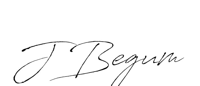 How to make J Begum name signature. Use Antro_Vectra style for creating short signs online. This is the latest handwritten sign. J Begum signature style 6 images and pictures png