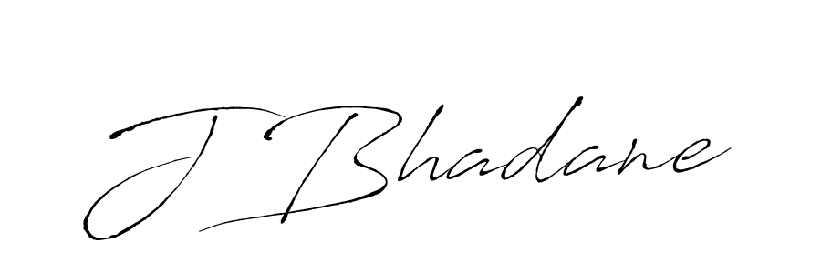 How to make J Bhadane signature? Antro_Vectra is a professional autograph style. Create handwritten signature for J Bhadane name. J Bhadane signature style 6 images and pictures png