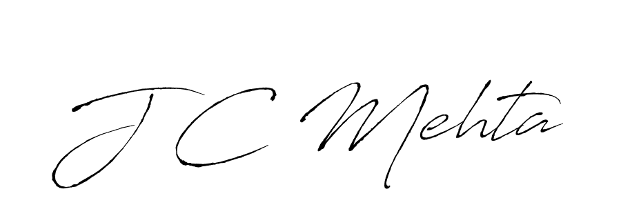 The best way (Antro_Vectra) to make a short signature is to pick only two or three words in your name. The name J C Mehta include a total of six letters. For converting this name. J C Mehta signature style 6 images and pictures png