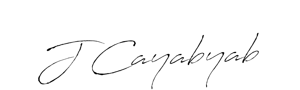 if you are searching for the best signature style for your name J Cayabyab. so please give up your signature search. here we have designed multiple signature styles  using Antro_Vectra. J Cayabyab signature style 6 images and pictures png