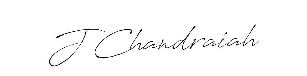 Create a beautiful signature design for name J Chandraiah. With this signature (Antro_Vectra) fonts, you can make a handwritten signature for free. J Chandraiah signature style 6 images and pictures png