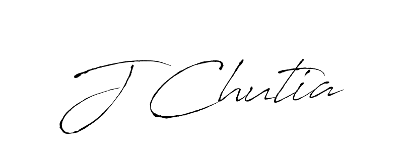 How to make J Chutia name signature. Use Antro_Vectra style for creating short signs online. This is the latest handwritten sign. J Chutia signature style 6 images and pictures png