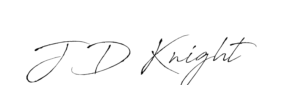 J D Knight stylish signature style. Best Handwritten Sign (Antro_Vectra) for my name. Handwritten Signature Collection Ideas for my name J D Knight. J D Knight signature style 6 images and pictures png