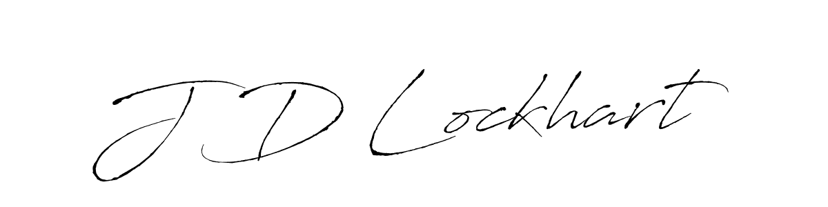 Make a beautiful signature design for name J D Lockhart. With this signature (Antro_Vectra) style, you can create a handwritten signature for free. J D Lockhart signature style 6 images and pictures png