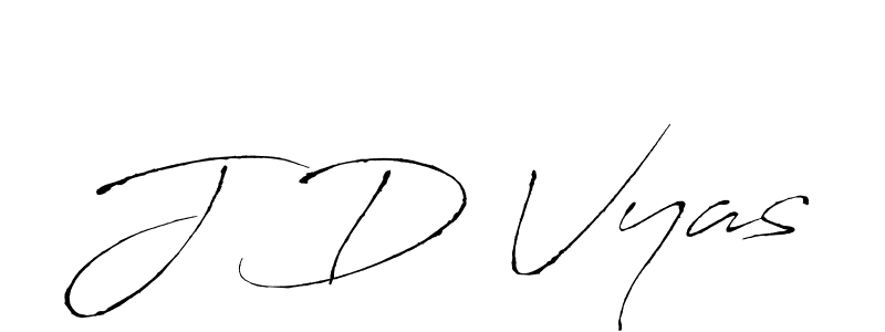 The best way (Antro_Vectra) to make a short signature is to pick only two or three words in your name. The name J D Vyas include a total of six letters. For converting this name. J D Vyas signature style 6 images and pictures png