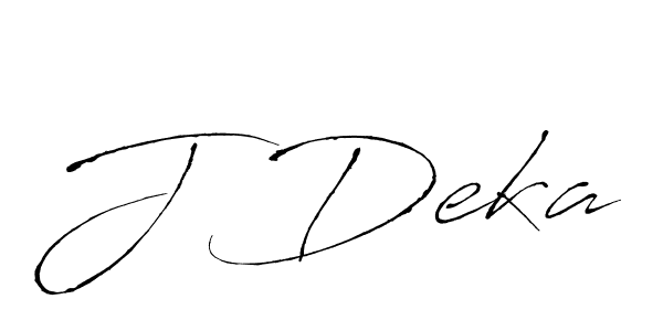 How to make J Deka name signature. Use Antro_Vectra style for creating short signs online. This is the latest handwritten sign. J Deka signature style 6 images and pictures png