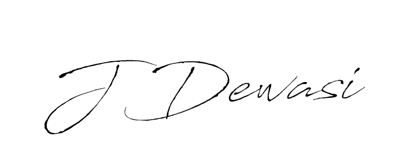 Use a signature maker to create a handwritten signature online. With this signature software, you can design (Antro_Vectra) your own signature for name J Dewasi. J Dewasi signature style 6 images and pictures png