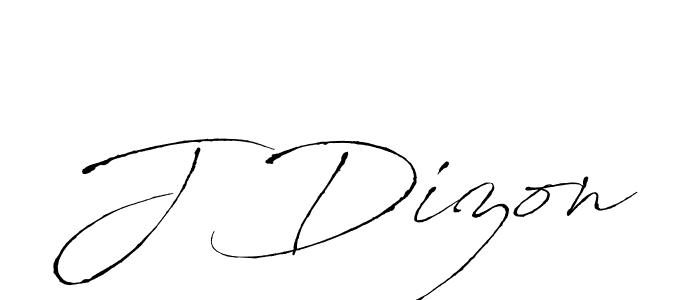 Create a beautiful signature design for name J Dizon. With this signature (Antro_Vectra) fonts, you can make a handwritten signature for free. J Dizon signature style 6 images and pictures png