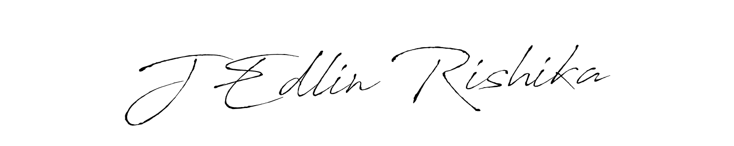 Use a signature maker to create a handwritten signature online. With this signature software, you can design (Antro_Vectra) your own signature for name J Edlin Rishika. J Edlin Rishika signature style 6 images and pictures png