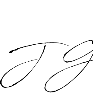 J G stylish signature style. Best Handwritten Sign (Antro_Vectra) for my name. Handwritten Signature Collection Ideas for my name J G. J G signature style 6 images and pictures png