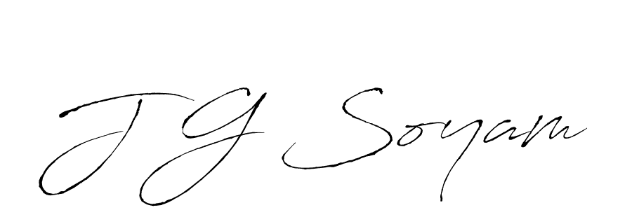 You should practise on your own different ways (Antro_Vectra) to write your name (J G Soyam) in signature. don't let someone else do it for you. J G Soyam signature style 6 images and pictures png