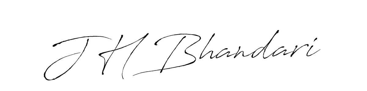 You should practise on your own different ways (Antro_Vectra) to write your name (J H Bhandari) in signature. don't let someone else do it for you. J H Bhandari signature style 6 images and pictures png