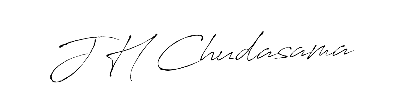 Also we have J H Chudasama name is the best signature style. Create professional handwritten signature collection using Antro_Vectra autograph style. J H Chudasama signature style 6 images and pictures png