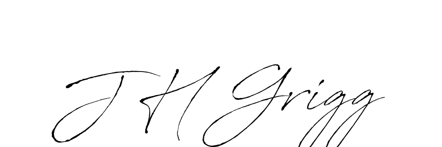 Use a signature maker to create a handwritten signature online. With this signature software, you can design (Antro_Vectra) your own signature for name J H Grigg. J H Grigg signature style 6 images and pictures png