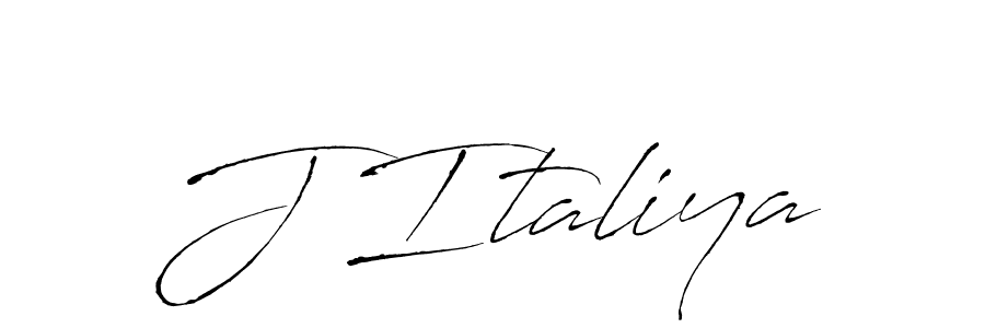 How to make J Italiya name signature. Use Antro_Vectra style for creating short signs online. This is the latest handwritten sign. J Italiya signature style 6 images and pictures png