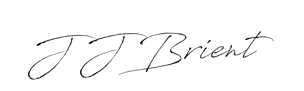 Make a beautiful signature design for name J J Brient. With this signature (Antro_Vectra) style, you can create a handwritten signature for free. J J Brient signature style 6 images and pictures png