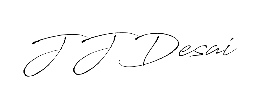 How to make J J Desai signature? Antro_Vectra is a professional autograph style. Create handwritten signature for J J Desai name. J J Desai signature style 6 images and pictures png