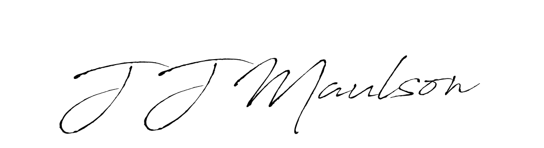 J J Maulson stylish signature style. Best Handwritten Sign (Antro_Vectra) for my name. Handwritten Signature Collection Ideas for my name J J Maulson. J J Maulson signature style 6 images and pictures png