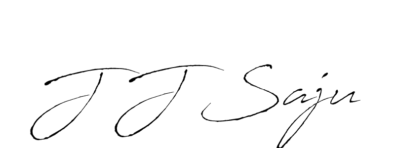 Use a signature maker to create a handwritten signature online. With this signature software, you can design (Antro_Vectra) your own signature for name J J Saju. J J Saju signature style 6 images and pictures png