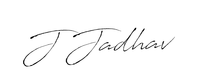 The best way (Antro_Vectra) to make a short signature is to pick only two or three words in your name. The name J Jadhav include a total of six letters. For converting this name. J Jadhav signature style 6 images and pictures png