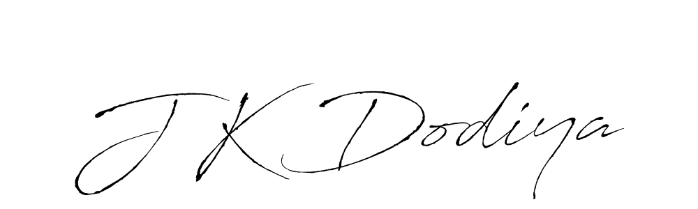 J K Dodiya stylish signature style. Best Handwritten Sign (Antro_Vectra) for my name. Handwritten Signature Collection Ideas for my name J K Dodiya. J K Dodiya signature style 6 images and pictures png