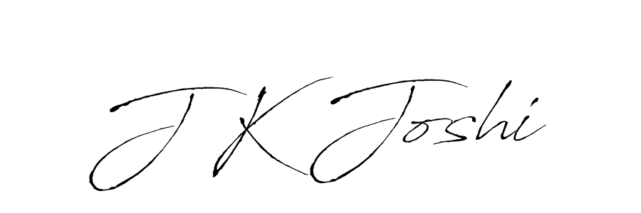 Create a beautiful signature design for name J K Joshi. With this signature (Antro_Vectra) fonts, you can make a handwritten signature for free. J K Joshi signature style 6 images and pictures png