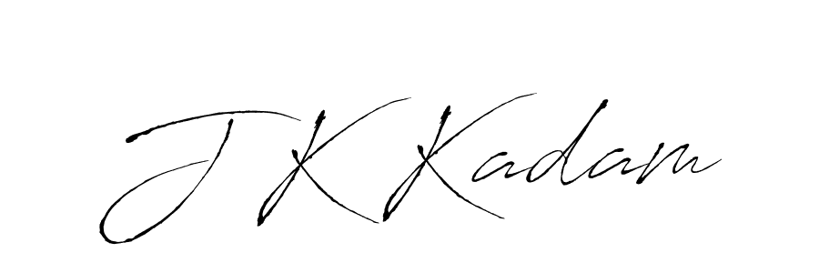 You should practise on your own different ways (Antro_Vectra) to write your name (J K Kadam) in signature. don't let someone else do it for you. J K Kadam signature style 6 images and pictures png
