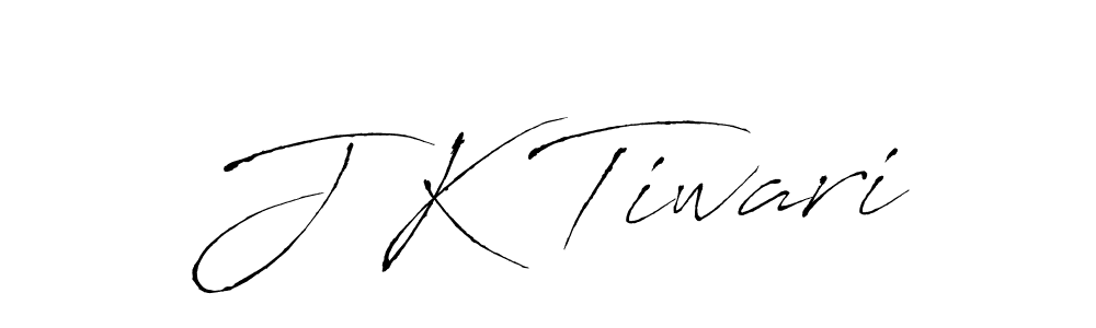 Make a beautiful signature design for name J K Tiwari. With this signature (Antro_Vectra) style, you can create a handwritten signature for free. J K Tiwari signature style 6 images and pictures png