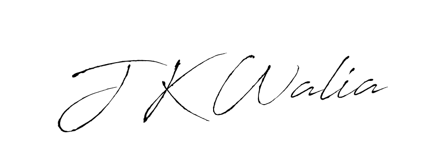 Use a signature maker to create a handwritten signature online. With this signature software, you can design (Antro_Vectra) your own signature for name J K Walia. J K Walia signature style 6 images and pictures png