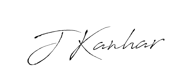 J Kanhar stylish signature style. Best Handwritten Sign (Antro_Vectra) for my name. Handwritten Signature Collection Ideas for my name J Kanhar. J Kanhar signature style 6 images and pictures png