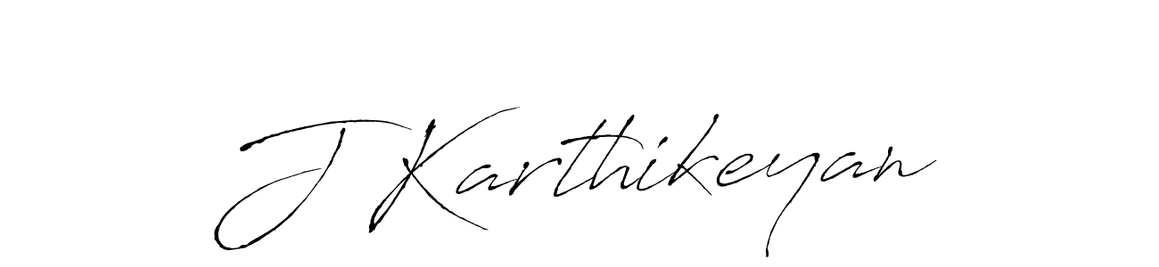 Use a signature maker to create a handwritten signature online. With this signature software, you can design (Antro_Vectra) your own signature for name J Karthikeyan. J Karthikeyan signature style 6 images and pictures png