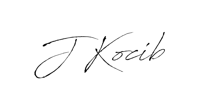 Antro_Vectra is a professional signature style that is perfect for those who want to add a touch of class to their signature. It is also a great choice for those who want to make their signature more unique. Get J Kocib name to fancy signature for free. J Kocib signature style 6 images and pictures png