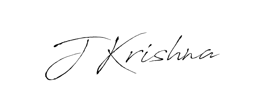 Create a beautiful signature design for name J Krishna. With this signature (Antro_Vectra) fonts, you can make a handwritten signature for free. J Krishna signature style 6 images and pictures png