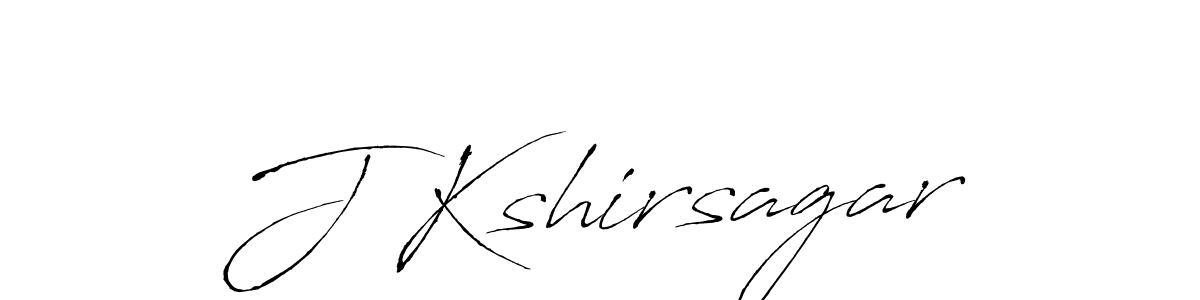 Create a beautiful signature design for name J Kshirsagar. With this signature (Antro_Vectra) fonts, you can make a handwritten signature for free. J Kshirsagar signature style 6 images and pictures png