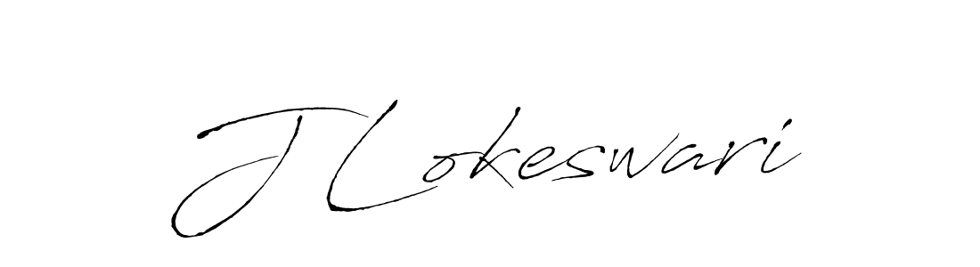 Make a beautiful signature design for name J Lokeswari. With this signature (Antro_Vectra) style, you can create a handwritten signature for free. J Lokeswari signature style 6 images and pictures png