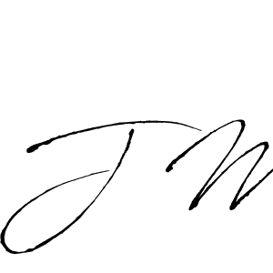 Create a beautiful signature design for name J M. With this signature (Antro_Vectra) fonts, you can make a handwritten signature for free. J M signature style 6 images and pictures png