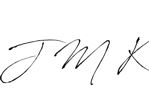 Design your own signature with our free online signature maker. With this signature software, you can create a handwritten (Antro_Vectra) signature for name J M K. J M K signature style 6 images and pictures png