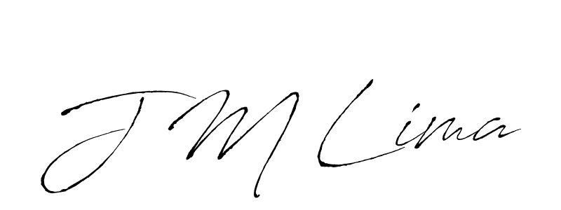 Make a beautiful signature design for name J M Lima. With this signature (Antro_Vectra) style, you can create a handwritten signature for free. J M Lima signature style 6 images and pictures png