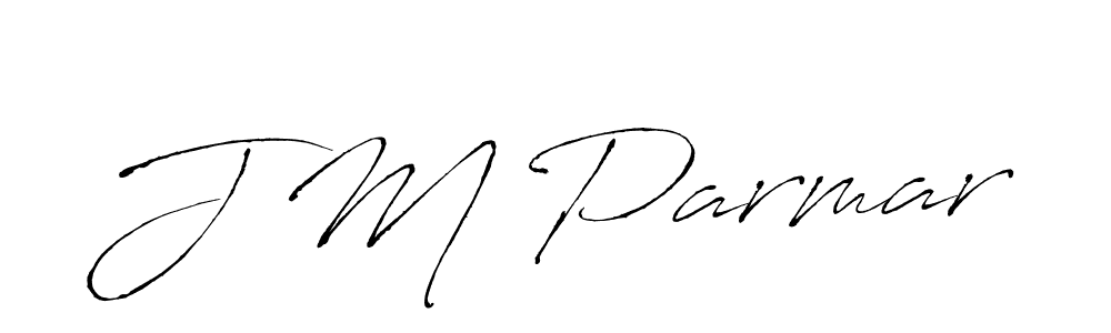 How to make J M Parmar name signature. Use Antro_Vectra style for creating short signs online. This is the latest handwritten sign. J M Parmar signature style 6 images and pictures png